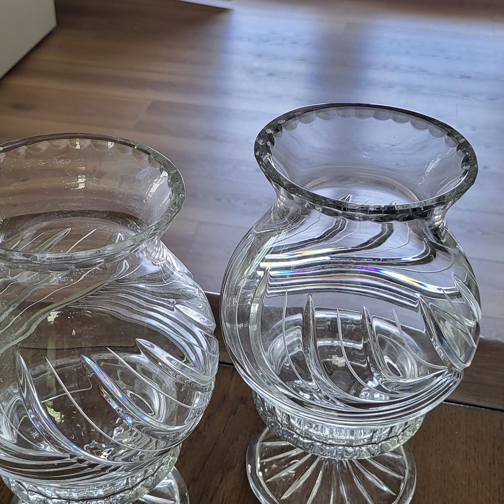 Elegant Clear Glass Vases